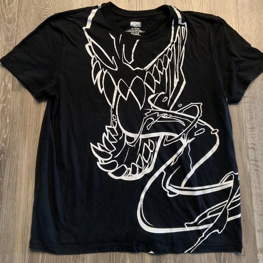 Marvel Black and White Venom T-Shirt